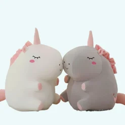 Peluche licorne super douce blanche
