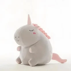 Peluche licorne super douce grise