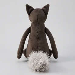 Peluche loup dessin animé à grandes dents