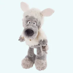 Peluche loup déguisé en mouton blanc