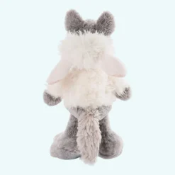 Peluche loup déguisé en mouton blanc