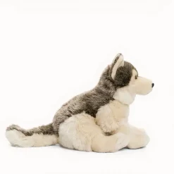 Peluche loup gris mignon