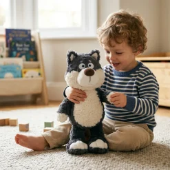 Peluche loup mignon et duveteux