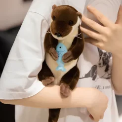 Peluche loutre allongée