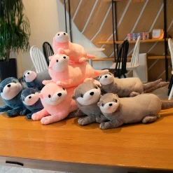 Peluche loutre grise
