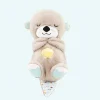 Peluche loutre respirante avec berceuse apaisante