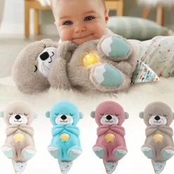Peluche loutre respirante avec berceuse apaisante