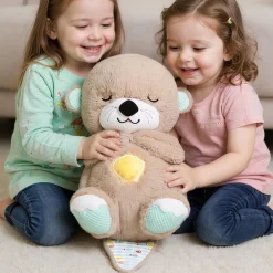 Peluche loutre respirante avec berceuse apaisante
