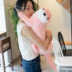 Peluche loutre rose