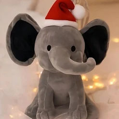 Peluche éléphant de Noel