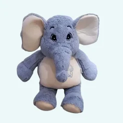 Peluche éléphant géant gris