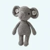 Peluche éléphant hochet en tricot