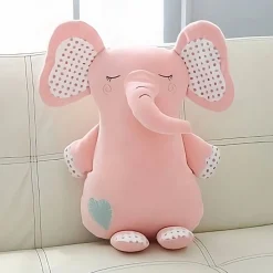 Peluche éléphant mignonne rose