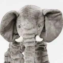 Peluche éléphant oreiller grise