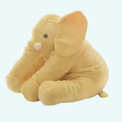 Peluche éléphant oreiller jaune