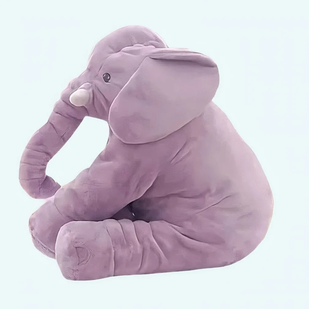 Peluche éléphant oreiller violet
