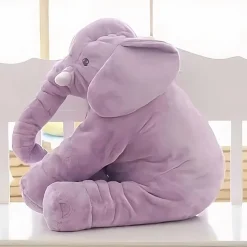Peluche éléphant oreiller violet