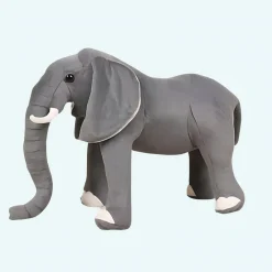 Peluche éléphant réaliste pour enfant