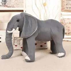 Peluche éléphant réaliste pour enfant