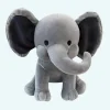 Peluche éléphant toute douce grise