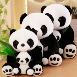 Peluche maman et bébé panda