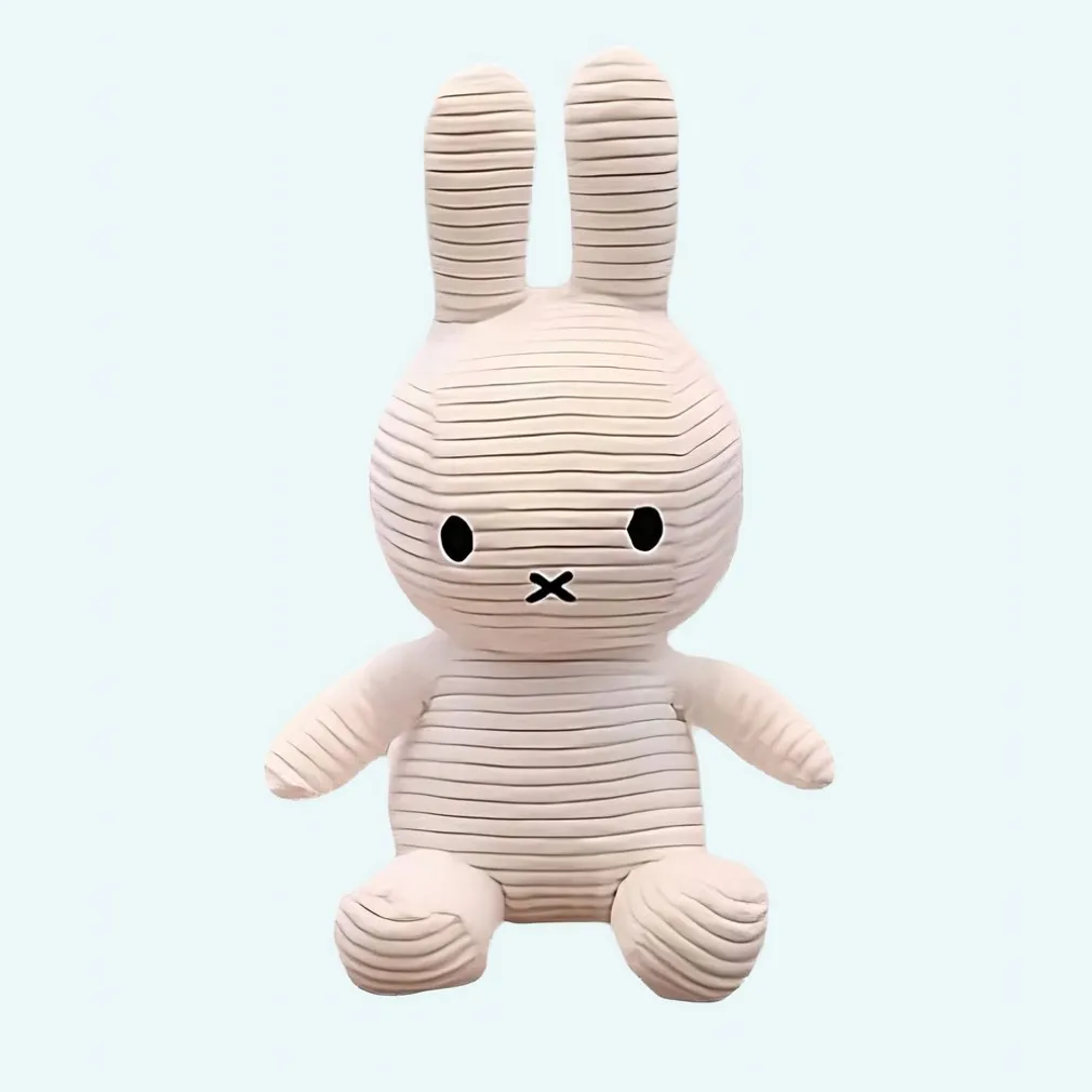 Peluche Miffy côtelé blanc