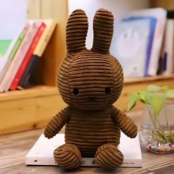 Peluche Miffy côtelé marron