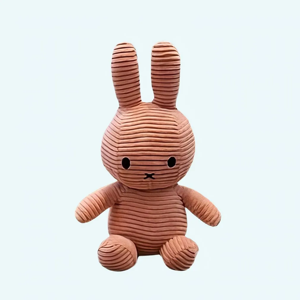 Peluche Miffy côtelé Rose