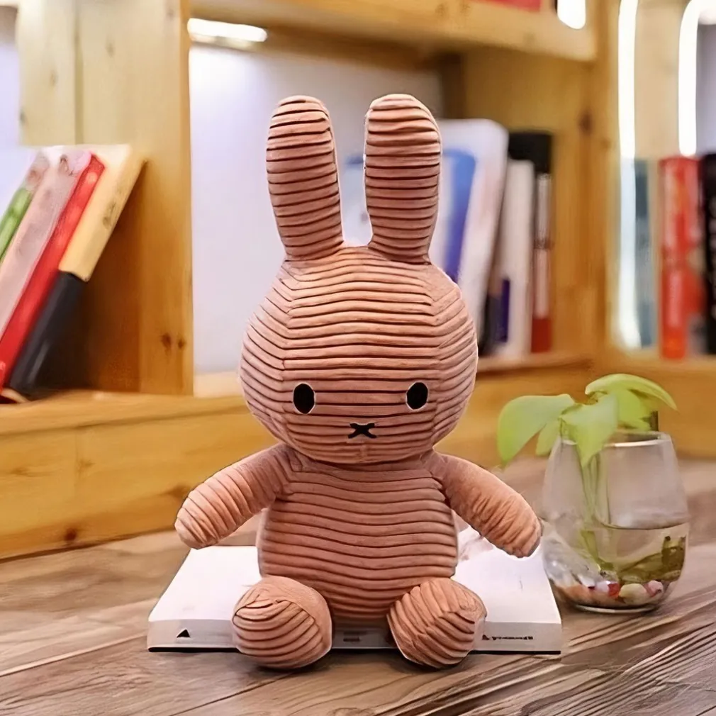 Peluche Miffy côtelé Rose
