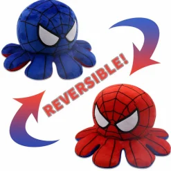 Peluche mini pieuvre réversible