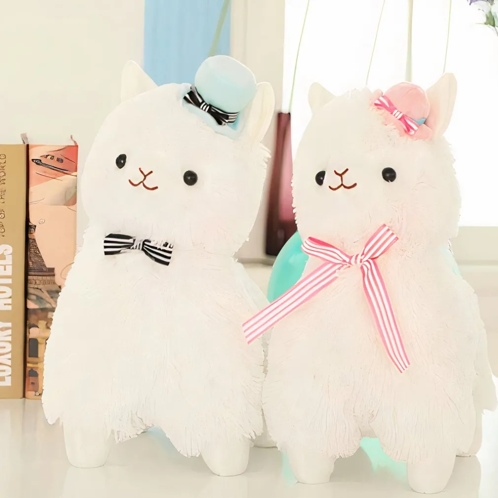 Peluche Monsieur Lama bleu