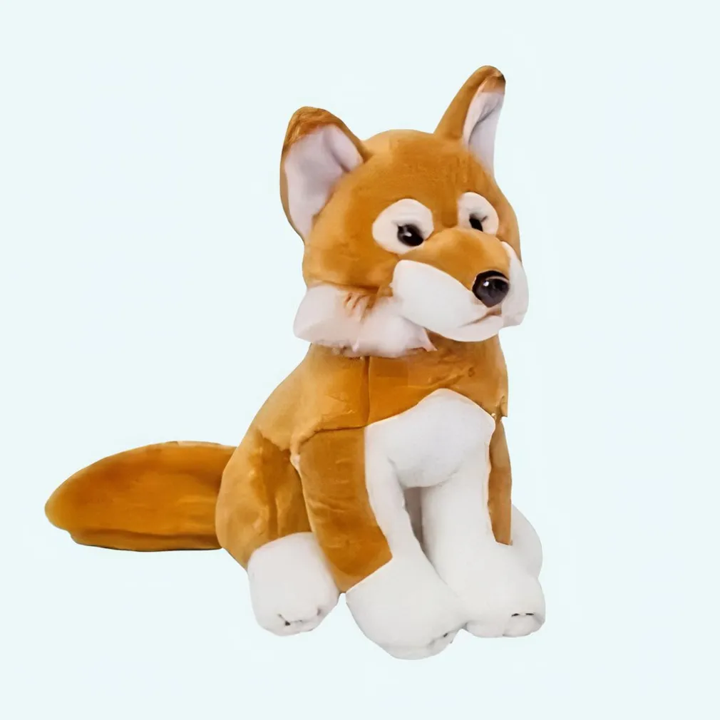 Peluche orange renard chien adorable