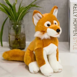 Peluche orange renard chien adorable