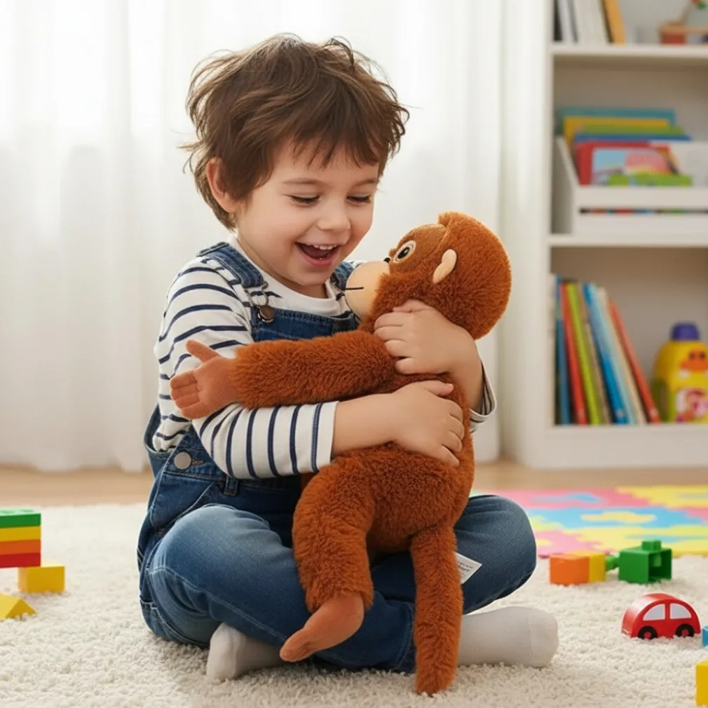 Peluche orang-outan à scratch