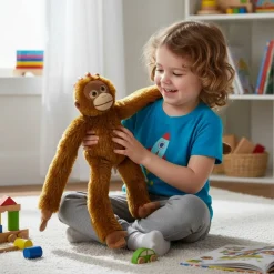Peluche orang-outan grimpeur