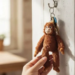 Peluche orang-outan porte-clef