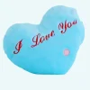 Peluche oreiller bleu I Love You