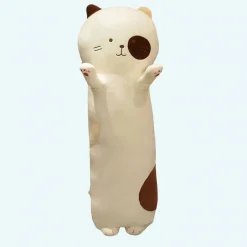 Peluche oreiller chat doux et mignon