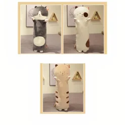 Peluche oreiller chat doux et mignon