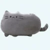 Peluche oreiller chat super mignonne grise