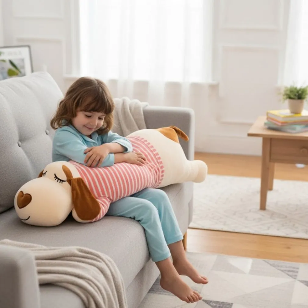 Peluche oreiller chien love