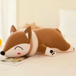 Peluche oreiller en forme de renard
