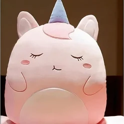 Peluche oreiller licorne rose