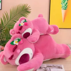Peluche oreiller ours rose
