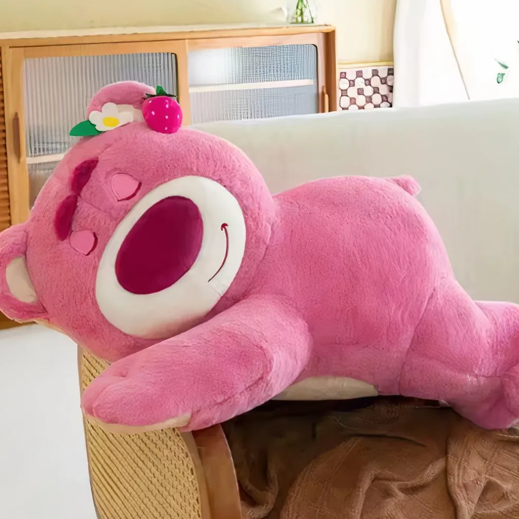 Peluche oreiller ours rose