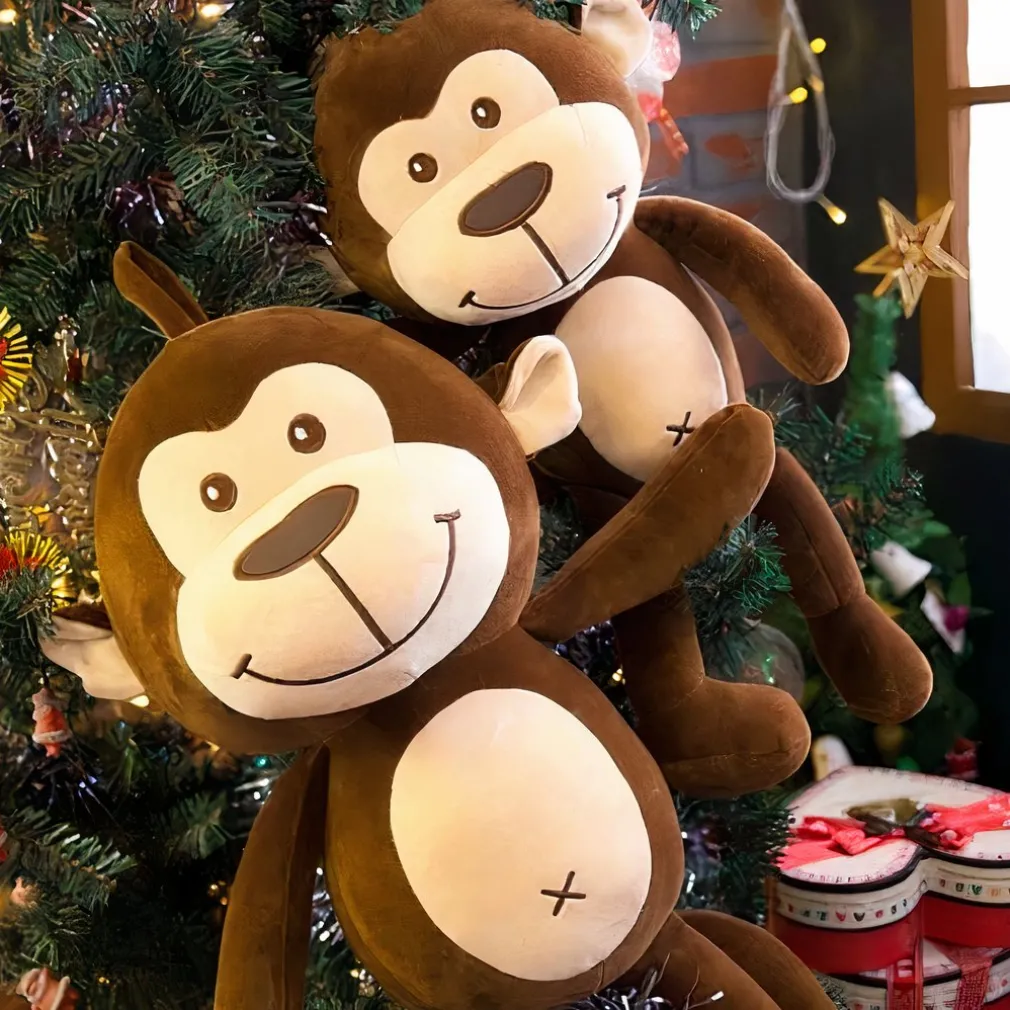 Peluche oreiller singe mignonne