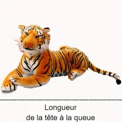 Peluche oreiller tigre marron