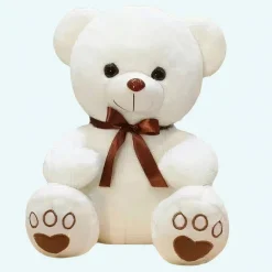Peluche ours blanc à croquer