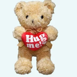 Peluche ours blanc gros câlins