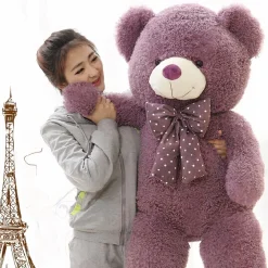 Peluche ours géant violet